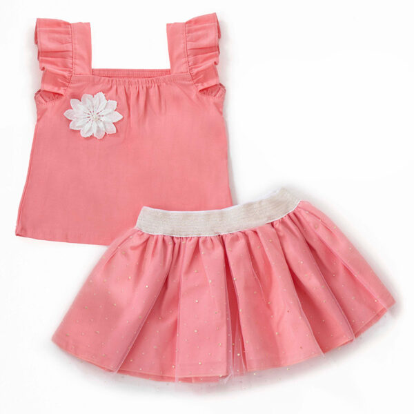 Conjunto Rosa Bordado para Bebés